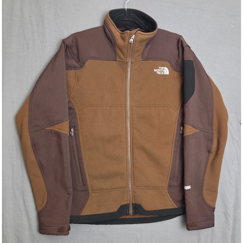 The North Face WindWall Fleece Jacket Medium Brown Drawstring Hem Tech Gorpcore